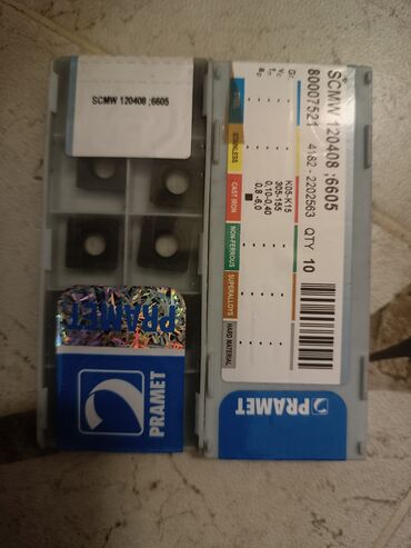 Digər alətlər: Torna və frezə üçün kəsici lövhəciklər (karbid insertlər) komplekti - — 40