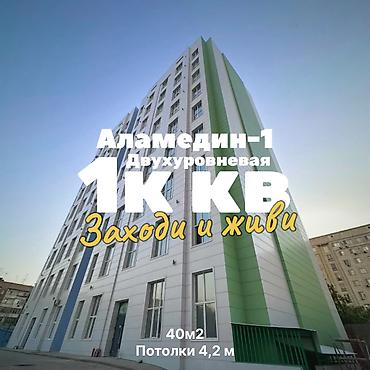 1 комната, 40 м², Аламедин-1 мкр Элитка, 9 этаж, Свежий ремонт