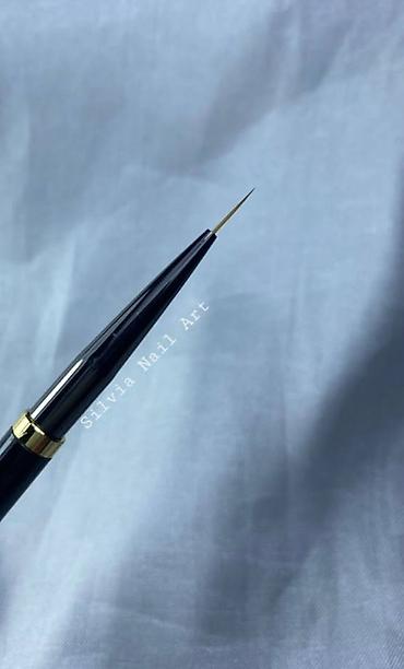 Gözəllik və sağlamlıq: Nail art üçün incə xətt fırçası - Ultra-nazik, uzun uclu sintetik — 3