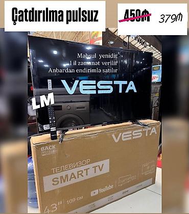 perla tv stend: VESTA 43" (109 sm) Smart TV - Smart TV funksiyalı - Frameless — 1