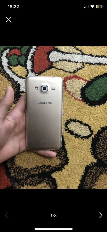 samsun a01: Samsung Galaxy J3 2017, 8 GB, rəng - Boz, Düyməli