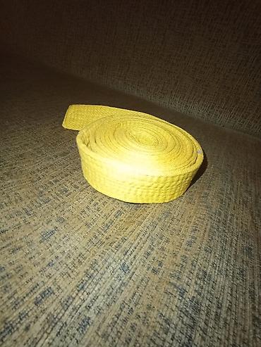 saplar: Sarı rəngli toxunma kəmər/şlanq lent - Material: sıx toxunmuş — 1