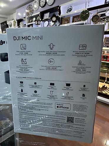 Mikrofon DJİ mini 2TX 1RX + Charging Case DJI Mic Mini (2 TX + 1 RX + lalafo.az -da Mikrofon DJİ mini 2TX 1RX + Charging Case DJI Mic Mini (2 TX + 1 RX +
