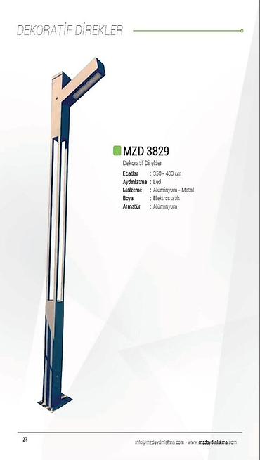 столб освещения: Декоративные уличные световые опоры MZD 3829 / Kelvin LED Lighting — 1