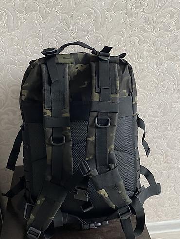 Тактический рюкзак с системой MOLLE, камуфляж (чёрный/мультикам) at lalafo.kg Тактический рюкзак с системой MOLLE, камуфляж (чёрный/мультикам)