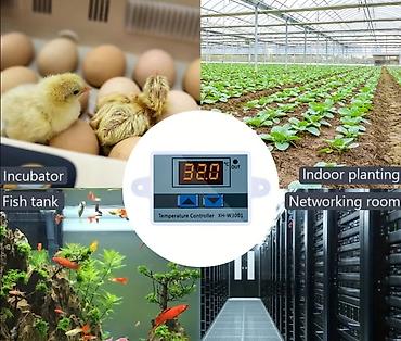 elantra termostat: Rəqəmsal Temperatur Nəzarət Cihazı – XH‑W3001, 220 və 12 voltluq — 2