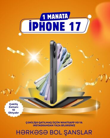 Apple iPhone: IPhone 17, 256 GB, Natural Titanium, Zəmanət