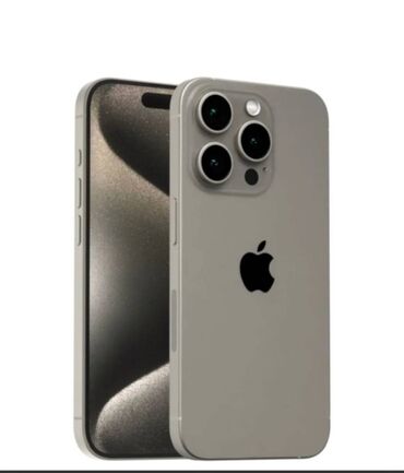 Apple iPhone: IPhone 15 Pro, 128 GB, Natural Titanium, Sənədlərlə