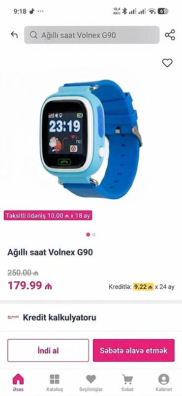 iphone 7 plus islenmis: 180 manata alınıb 2 ay istifadə edilib Vonlex G 90 Uşaq ağıllı — 4