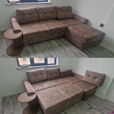 Mətbəx mebeli: Künc divan, İşlənmiş, Açılan