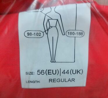 Tulumlar: Tulum, 8XL (EU 56), rəng - Qırmızı