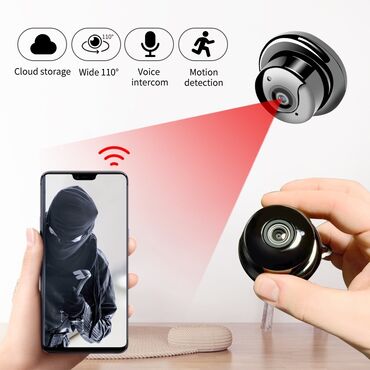 veb kameralar: Mini gizli Wifi smart kamera online ip kamera gizli kamera mini kamera