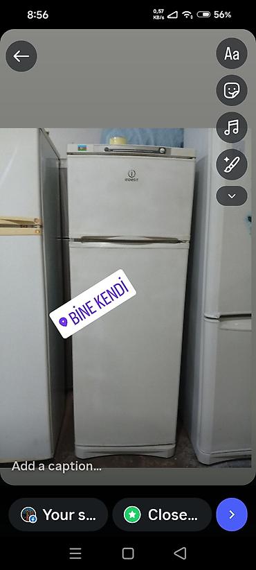 islenmis iphone kreditle: Indesit iki qapılı soyuducu - Üst hissədə ayrıca dondurucu bölmə - — 1