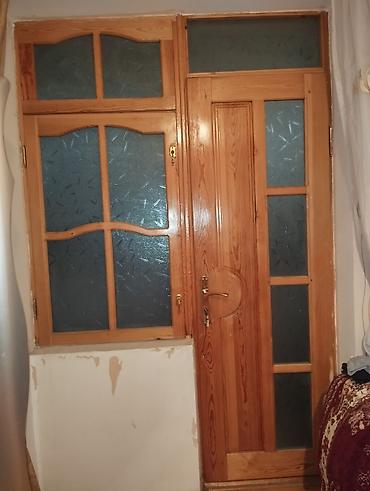 qapi taxta: Ağac qapı-pəncərə dəsti - Material: təbii ağac (şam/kətan — 1