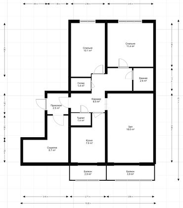 рассрочку квартир: 3 комнаты, 72 м², 106 серия, 5 этаж, Старый ремонт