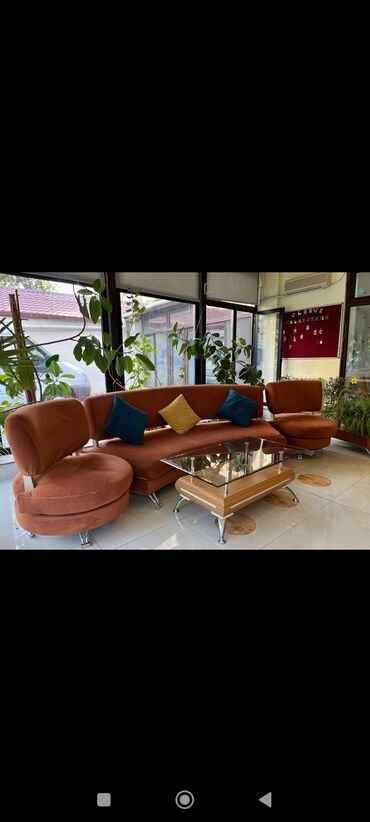 i̇şlenmiş divan kreslo: Divan dəsti *SEVA XİRDALAN* Zavod istehsalı divan kreslo dəsti