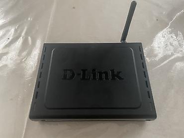 adaptör: D-Link DSL-2640U ADSL2+ Wi-Fi modemi satılır. Tam işlək vəziyyətdədir — 1