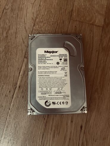 буфер alpine: Накопитель жесткий диск HDD 160ГБ MAXTOR DiamondMax 21, б/у. HDD 160GB
