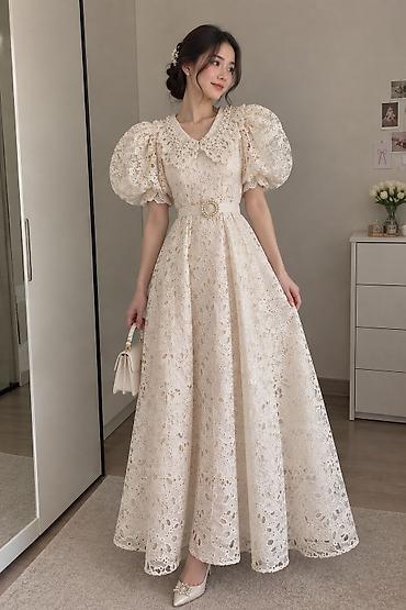 Продам красивое нарядное платье в нежном молочном цвете. Надевала at lalafo.kg Продам красивое нарядное платье в нежном молочном цвете. Надевала