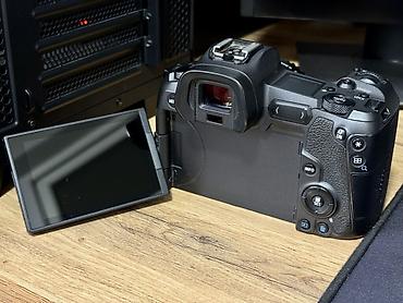 hdm: Беззеркальная камера Canon EOS R (байонет RF) + переходник, батарейка — 5