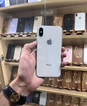 x iphone ikinci el: IPhone X, 64 GB, Ağ, Barmaq izi, Face ID