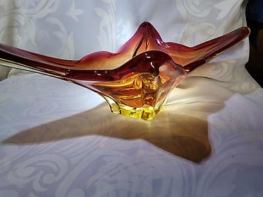 Ostali antikviteti: Cinija murano 1950 do 1960 god. -Sommerso -rucni rad. Murano cinija — 3