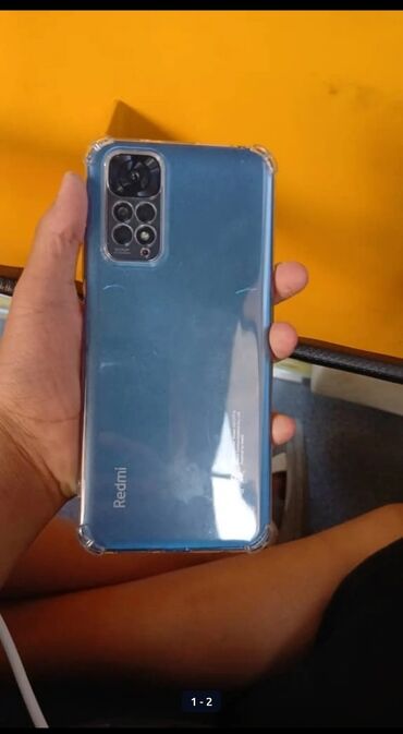 телефон бу редми: Redmi, Redmi Note 11, Колдонулган, 128 ГБ, түсү - Көк, 2 SIM