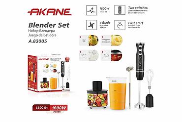 Блендеры: Məhsul №: 1480 Məhsulun adı: Akane A.83005 Black daldırma blender — 1