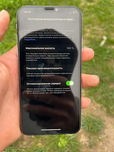 Apple iPhone: IPhone X, 64 ГБ, Серебристый, 100 % — 4