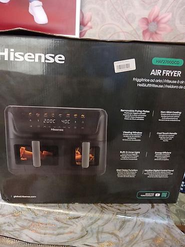 air frier: Hisense HAF2700DCD Air Fryer - İki bölməli hava fritözü: eyni vaxtda — 1
