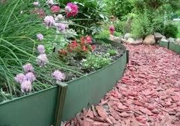 Искусственный газон: Декоративная бордюрная лента. Бордюрная лента предназначена для — 4