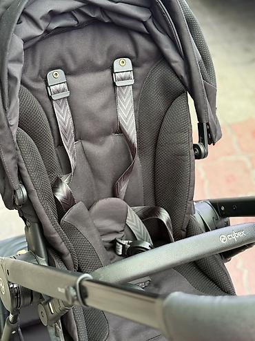 коляска sybex: Коляска, Cybex, цвет - Черный, Б/у, Самовывоз — 2