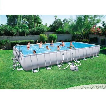 пленка для бассейнов: Продаю Прямоугольный каркасный бассейн со всеми принадлежностями