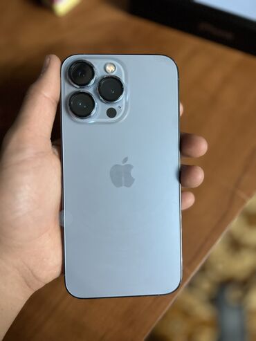 aifon 13: IPhone 13 Pro, Колдонулган, 128 ГБ, Sierra Blue, Каптама, Куту, 91 %