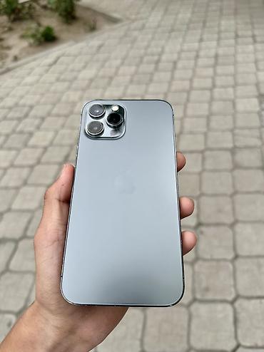 IPhone 12 Pro Max, Б/у, 128 ГБ, Графит, Защитное стекло, 93 %