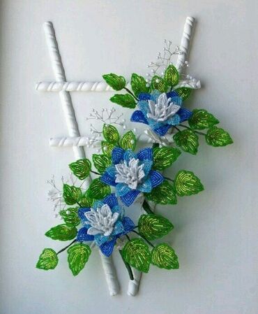 Декоративные цветы: Изготавливаю деревья и цветы из бисера все ручная работа. на — 3