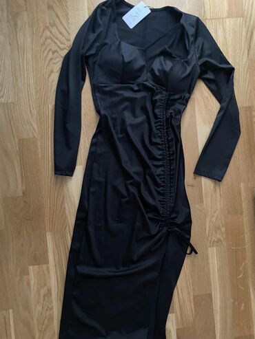 us polo haljine: S (EU 36), color - Black, Cocktail, Long sleeves