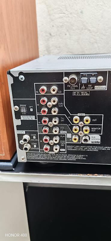 dinamik dayağı: Pioneer VSX-514 AV resiver + Sony iki ədəd akustik kolonka dəsti — 10
