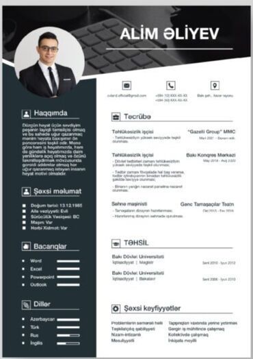 Reklam, çap: CV Hazırlanması Uğurlu iş Müsahibələri üçün CV Sifarişi . CV-nizə — 3