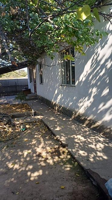 слив котеджа: Дом с двором и навесом - Одноэтажный дом с прямым фасадом, окнами ПВХ — 1