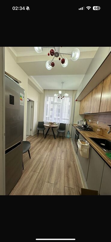 1ком квартира боконбаева: 2 комнаты, 48 м², Элитка, 2 этаж, Евроремонт
