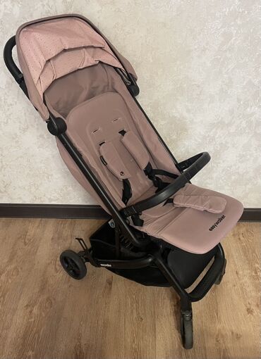 Коляски: Коляска, цвет - Розовый, Б/у — 2