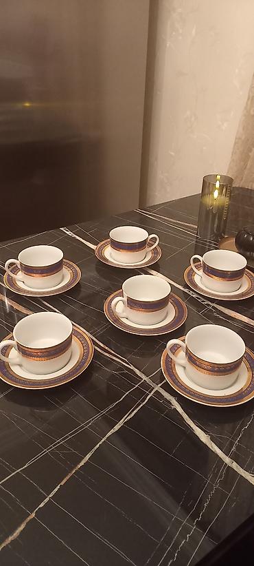 cay dəstləri: Çay dəsti, rəng - Bənövşəyi, Farfor — 1