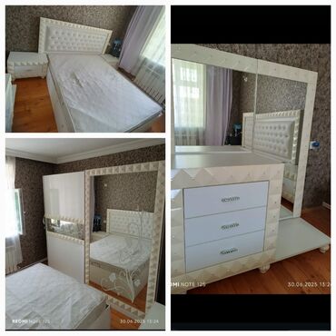 set baqli: 2 təknəfərlik çarpayı, 2 tumba, Termo, Dolab, İşlənmiş