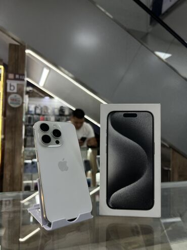 фото видео услуги: IPhone 15 Pro, 256 ГБ, White Titanium, Коробка, В рассрочку, 87 %