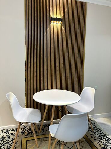 Кухонные столы и стулья: Кухонный стол и стул, Новый, Платная доставка, цвет - Белый — 2