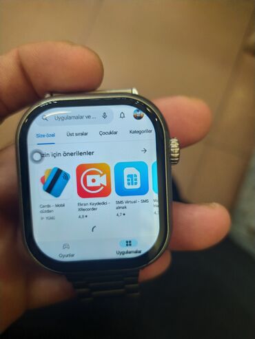 Smart saatlar: Yeni, Smart saat, Ağıllı, Sim kart, rəng - Boz