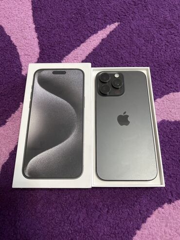 айфон абмен: IPhone 15 Pro Max, Б/у, 512 ГБ, Black Titanium, Коробка, 88 %