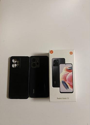nfc чип: Redmi, Redmi Note 12, Б/у, 128 ГБ, цвет - Черный, 2 SIM — 1