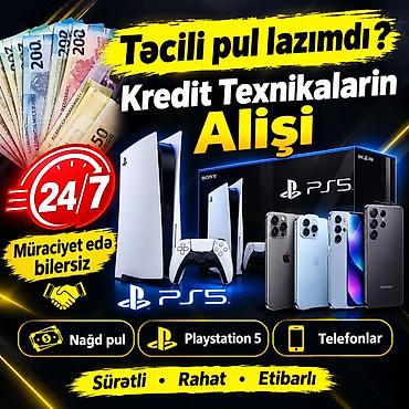 playstation 5 icare: Təcili pul lazımdır? Kreditlə alınmış texnikaların alışı! - 24/7 — 1